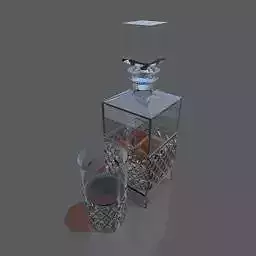 Crystal decanter Free 3D model