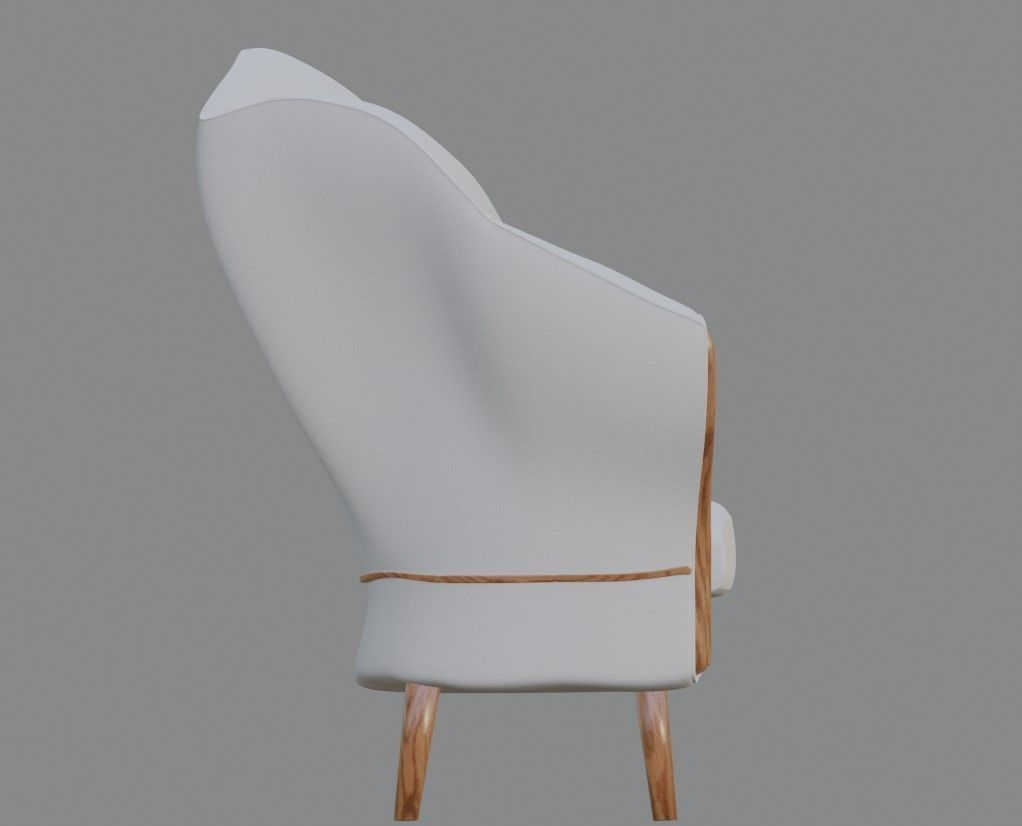 armchair Shell 3D model_3