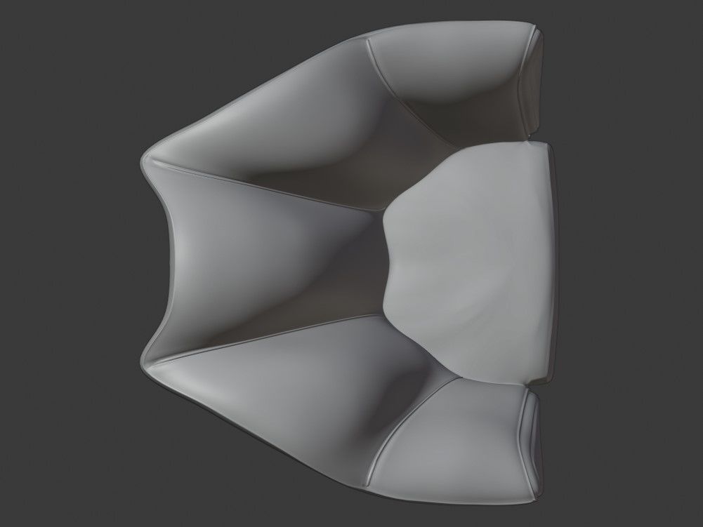 armchair Shell 3D model_13