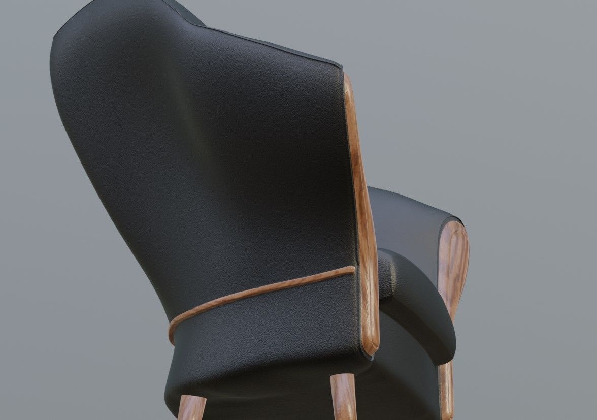 armchair Shell 3D model_6