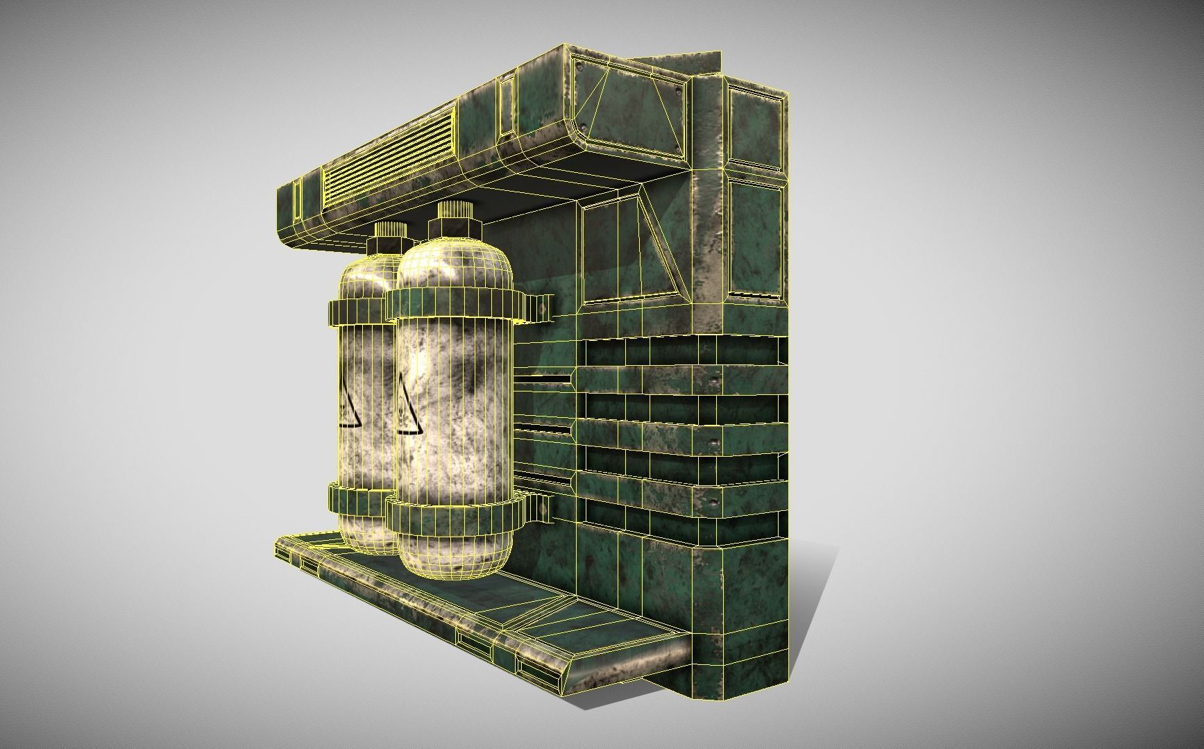 Sci-fi Panel Element Low-poly 3D model_17