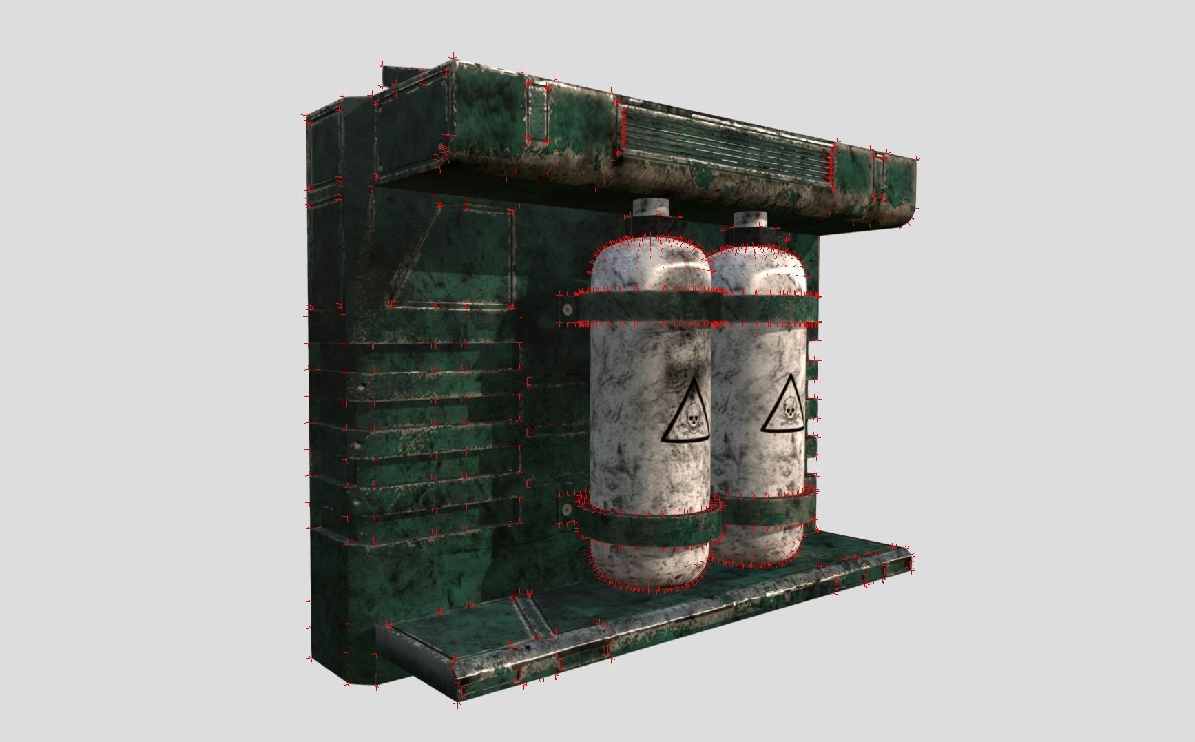 Sci-fi Panel Element Low-poly 3D model_11