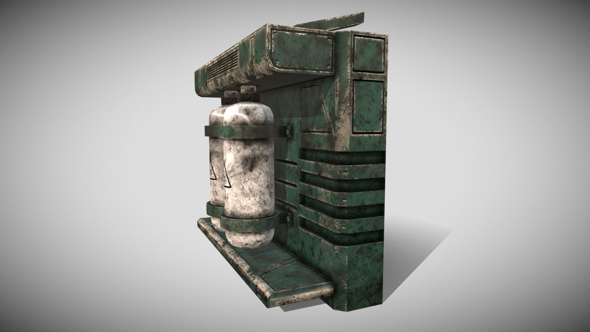 Sci-fi Panel Element Low-poly 3D model_7