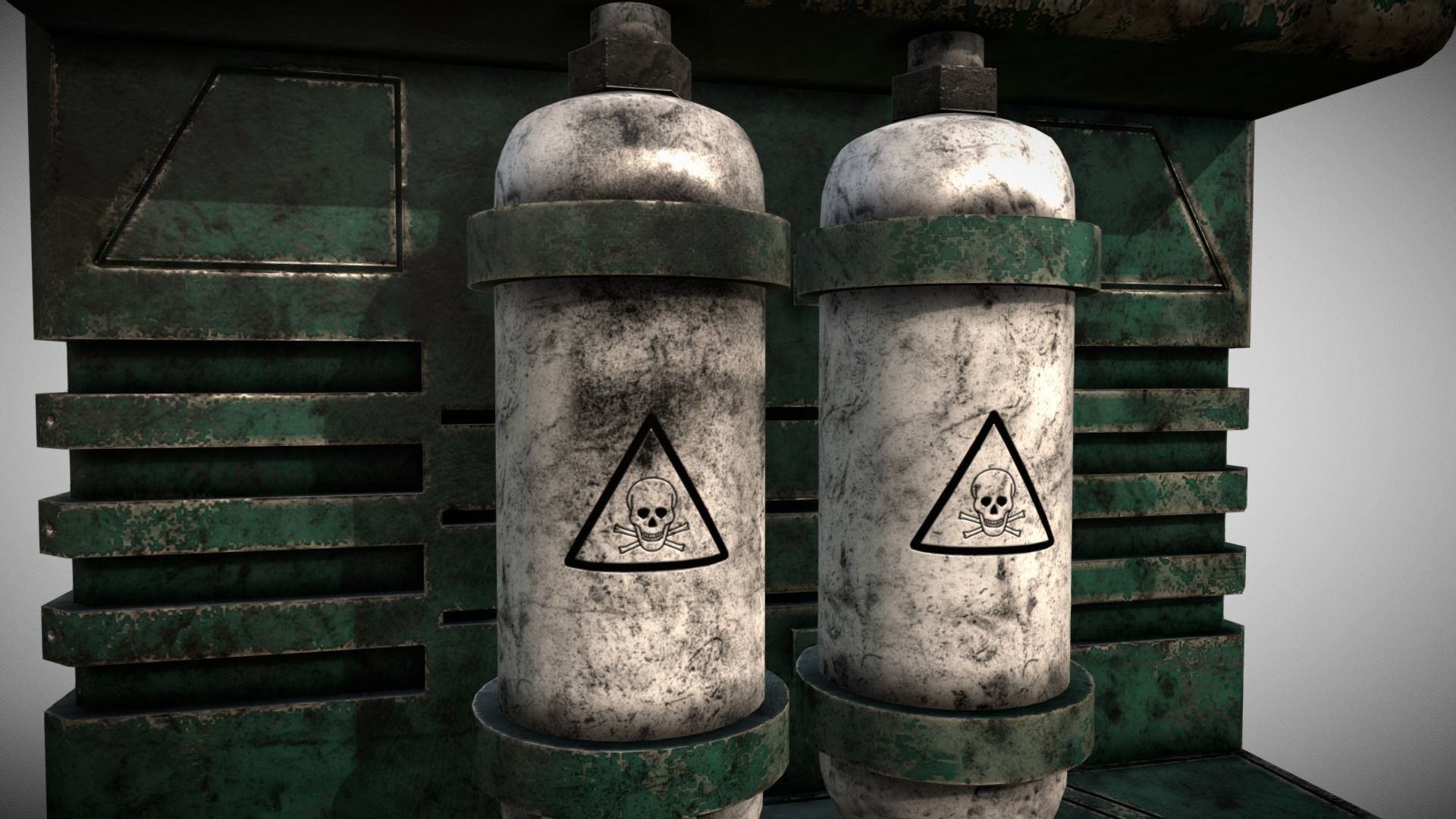 Sci-fi Panel Element Low-poly 3D model_9