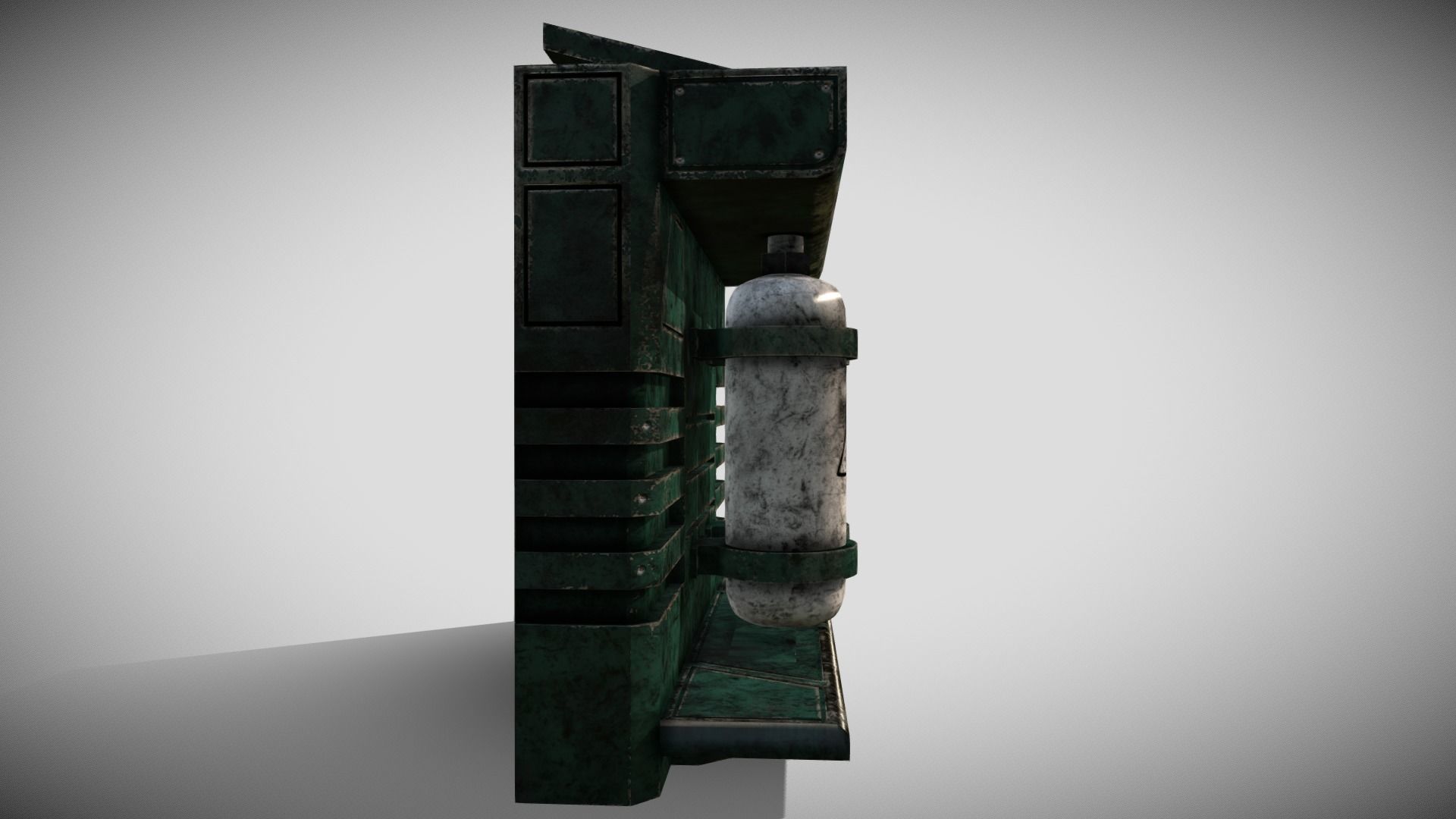 Sci-fi Panel Element Low-poly 3D model_3