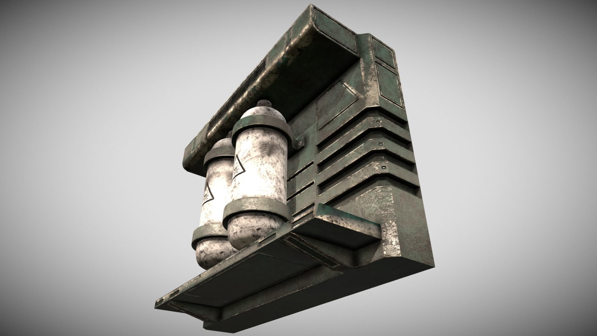 Sci-fi Panel Element Low-poly 3D model_6