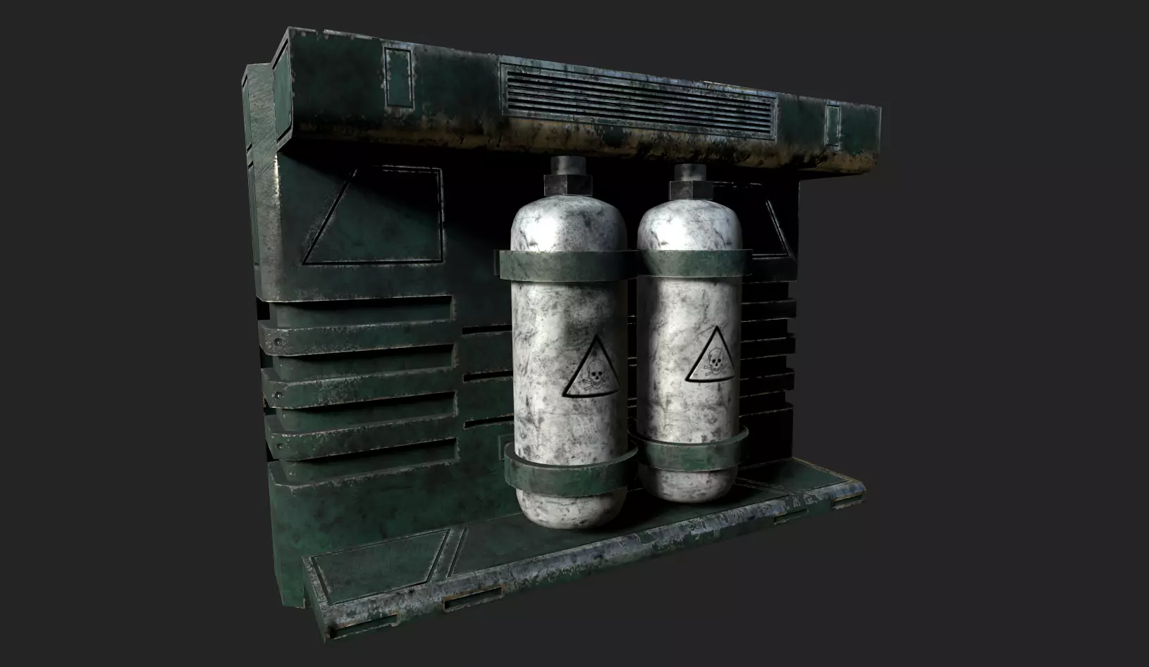 Sci-fi Panel Element Low-poly 3D model_0