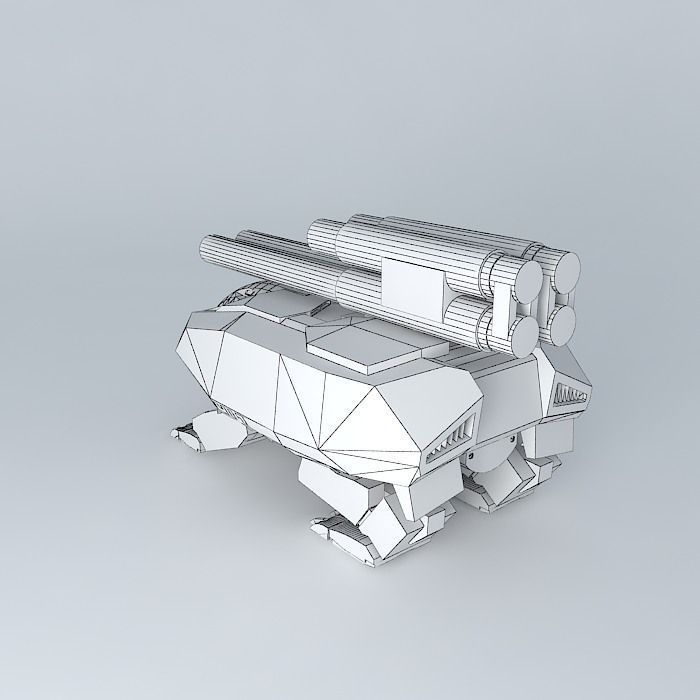 Heavy Assault robot HIT 76 Free 3D model_4