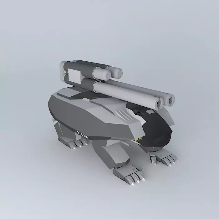 Heavy Assault robot HIT 76 Free 3D model_0