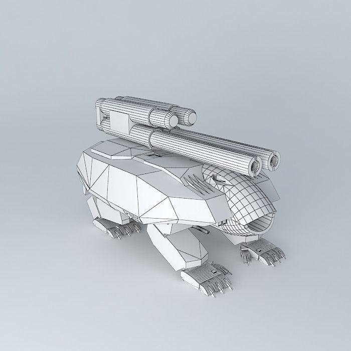 Heavy Assault robot HIT 76 Free 3D model_3