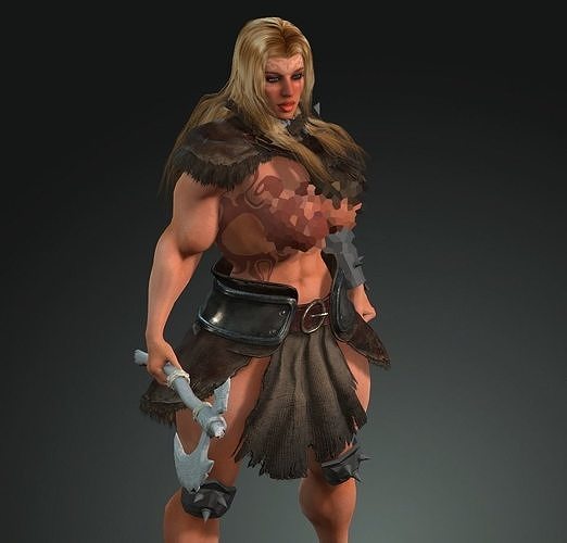 Amazon worrior 3D print model