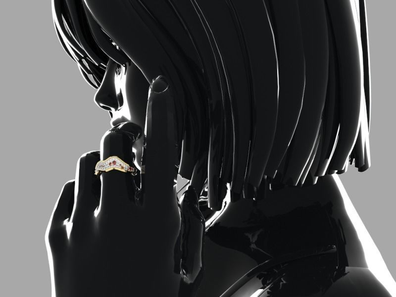 Ring Waters Way 3D print model_1