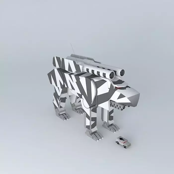 Fighting robot Free 3D model