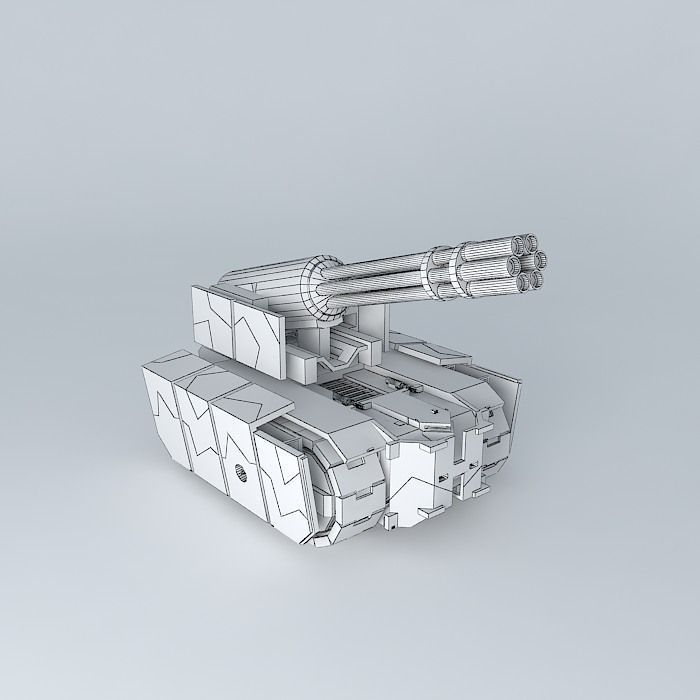 Support Robot Free 3D model_3