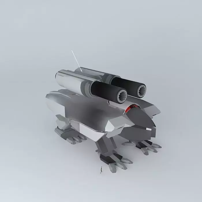Heavy Assault robot KMU 88 Free 3D model_0