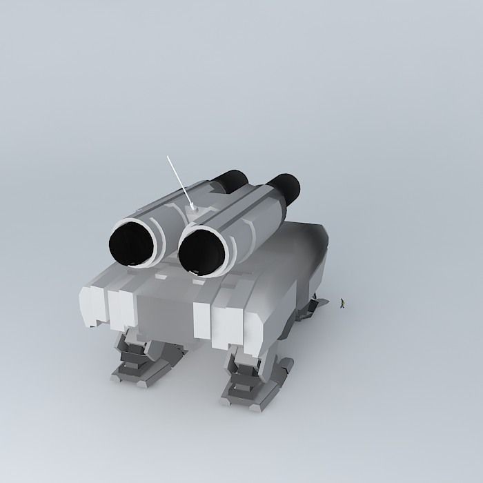 Heavy Assault robot KMU 88 Free 3D model_1