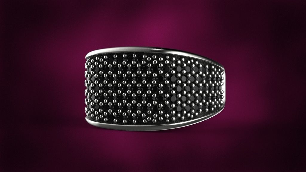 men ring 3D print model_3