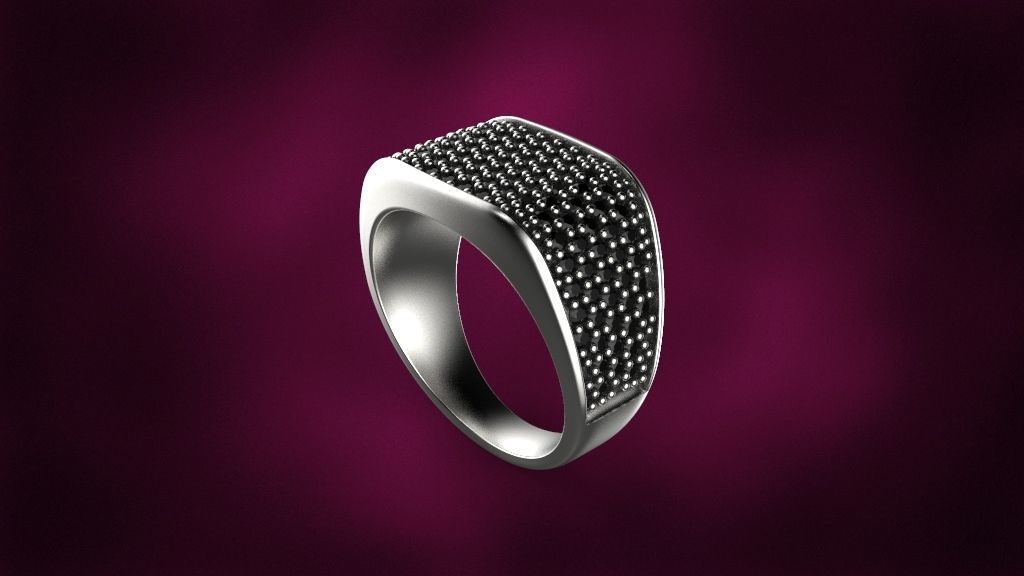 men ring 3D print model_6