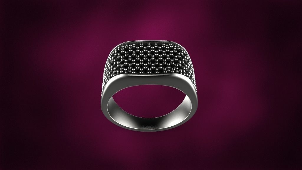 men ring 3D print model_5