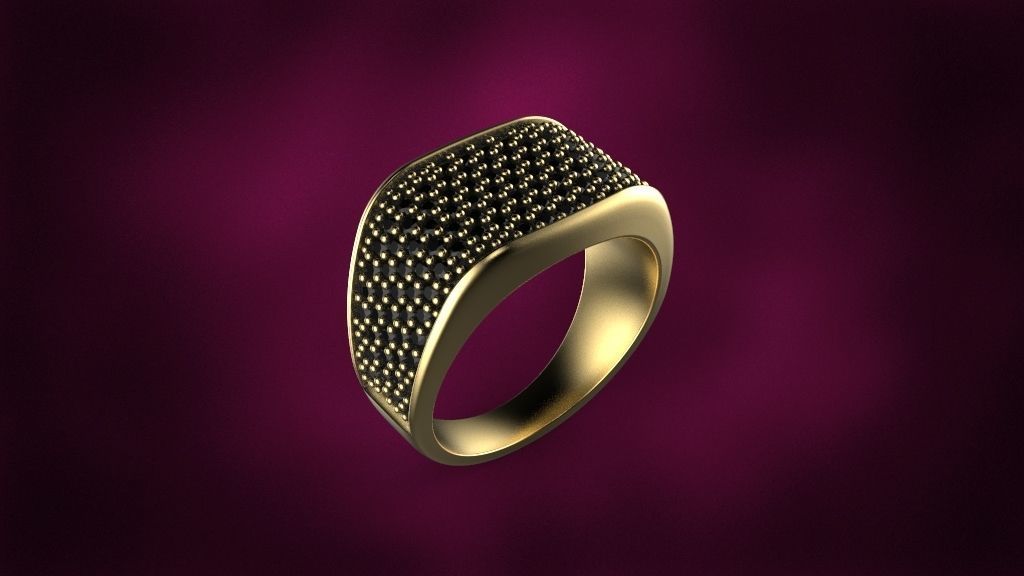 men ring 3D print model_7