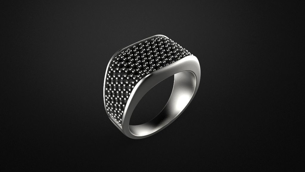 men ring 3D print model_11