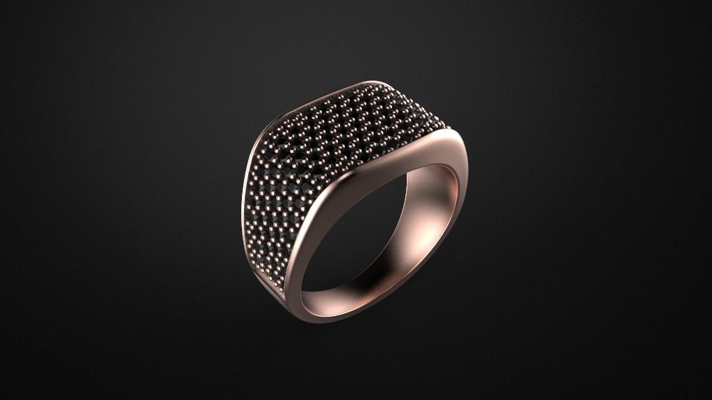 men ring 3D print model_9
