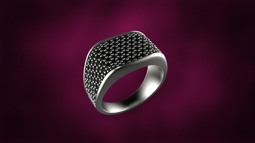 men ring 3D print model_4