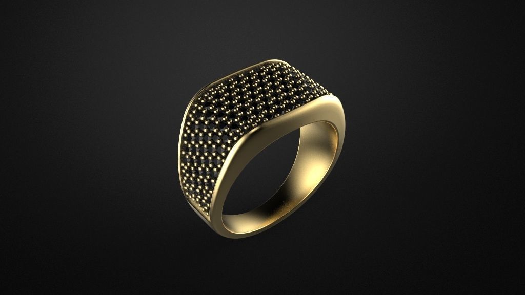 men ring 3D print model_10