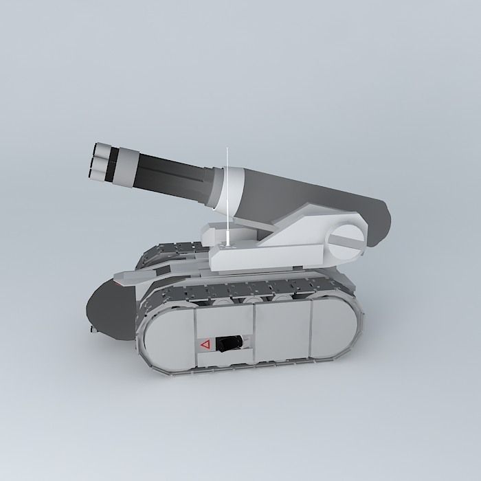 Robot gun Free 3D model_2