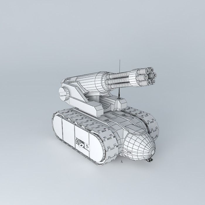 Robot gun Free 3D model_3