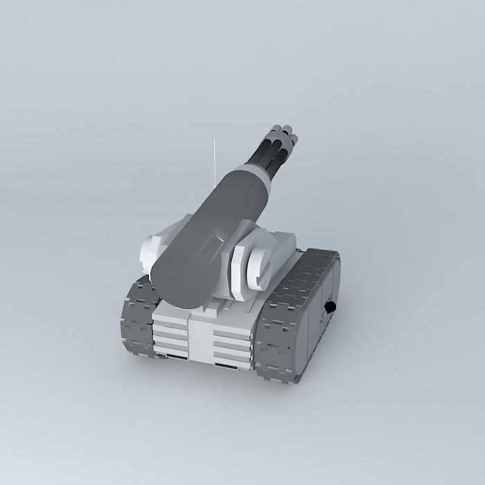 Robot gun Free 3D model_1