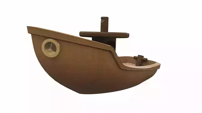 Free wooden ship toy