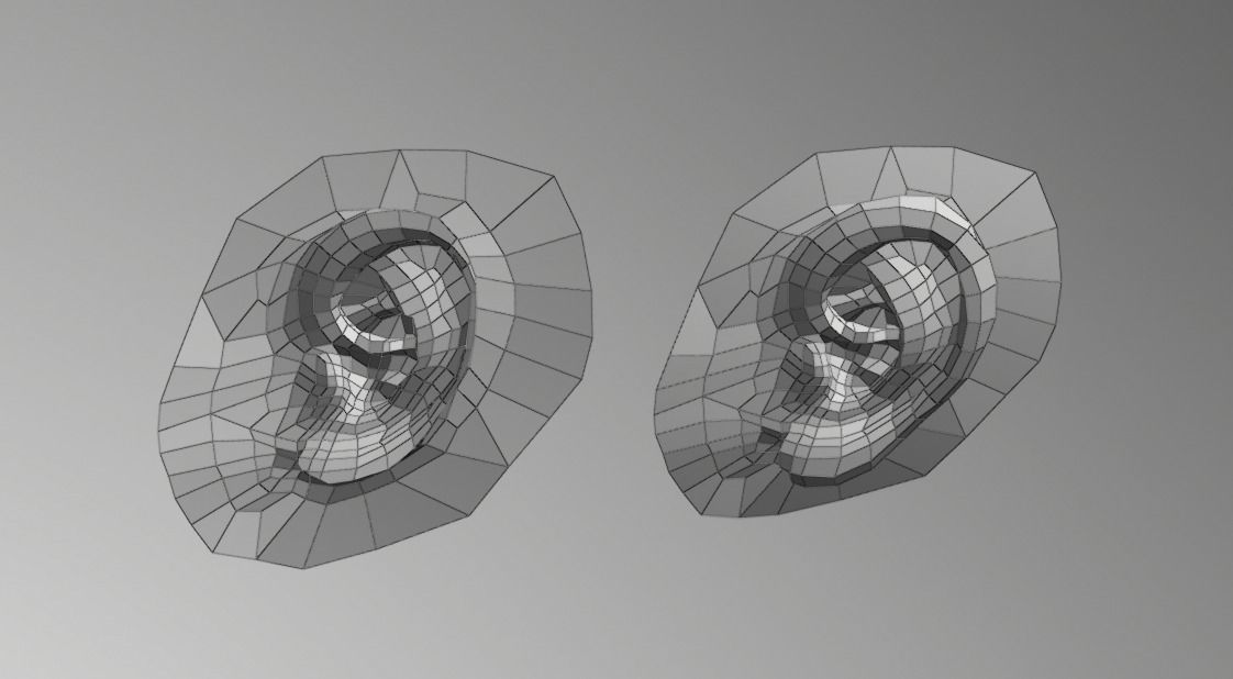 ear - component Low-poly 3D model_7