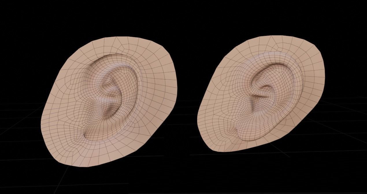 ear - component Low-poly 3D model_2