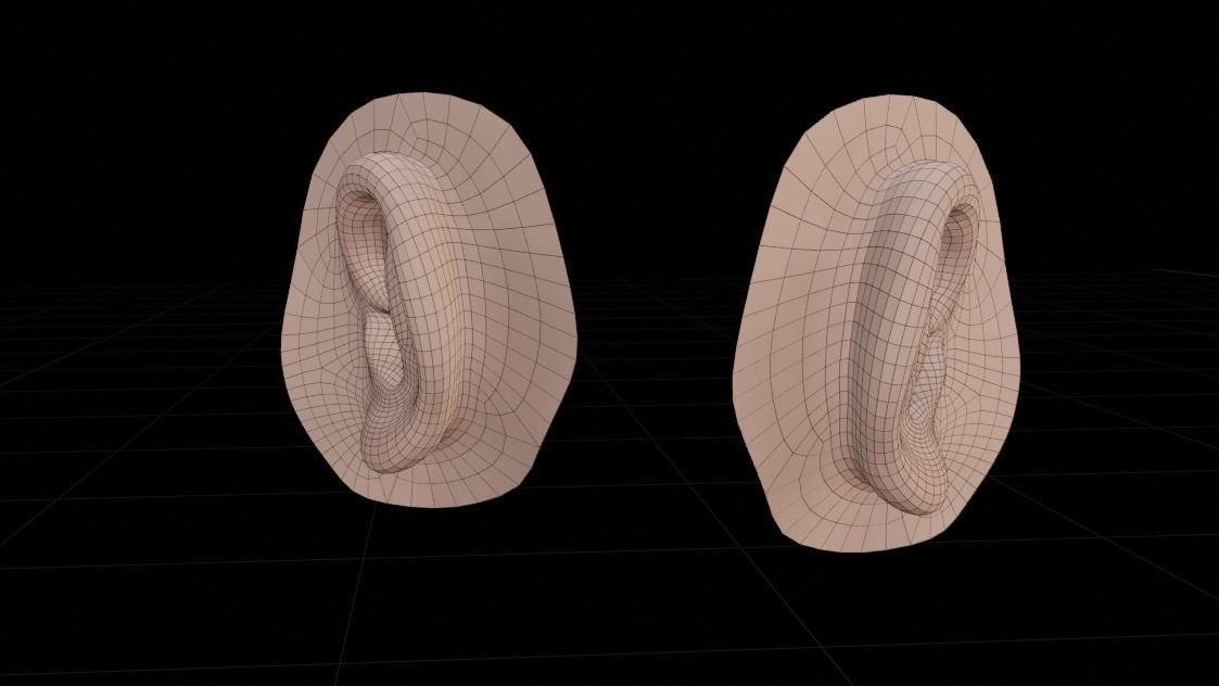 ear - component Low-poly 3D model_5