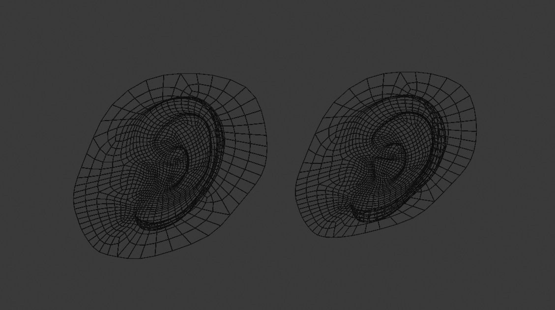 ear - component Low-poly 3D model_9