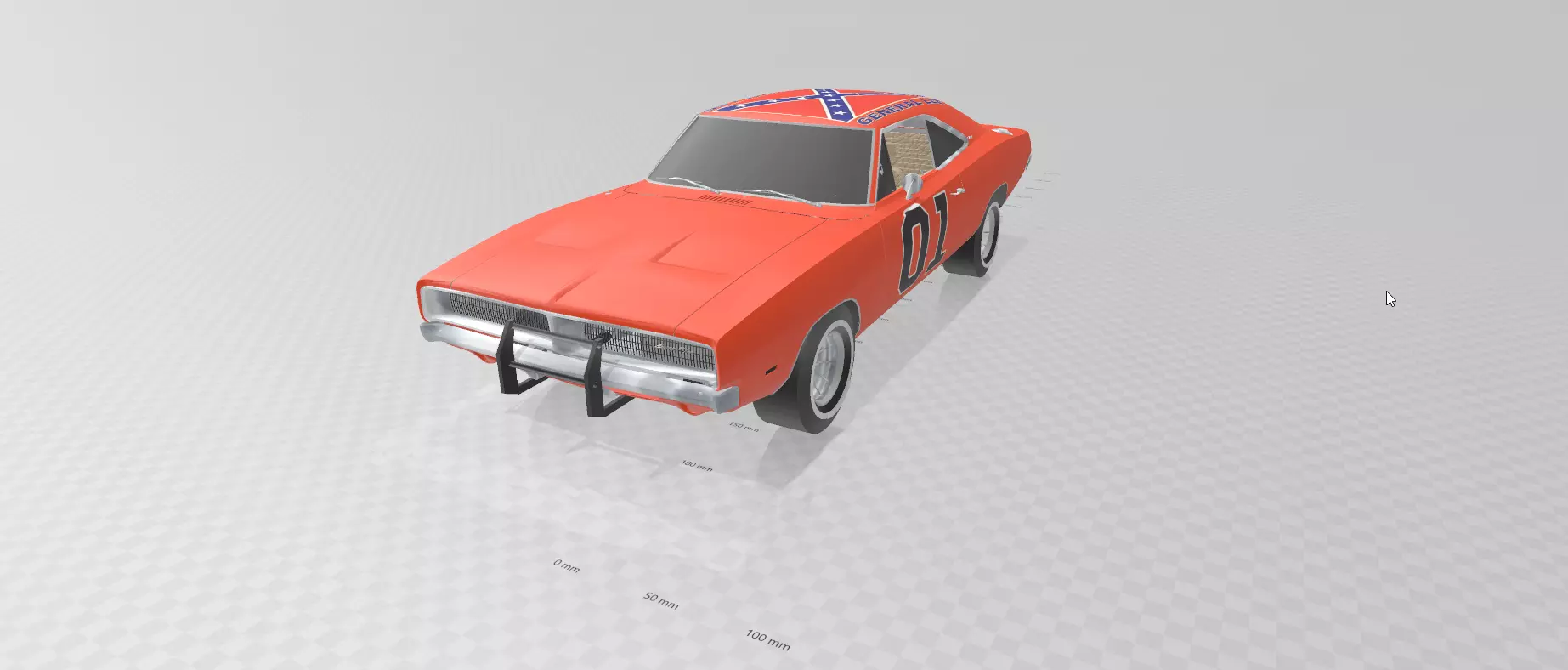 General Lee Dodge Charger 3D print model_0