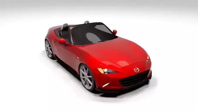 MAZDA MX 5 CABRIO LOWPOLY Low-poly 3D model
