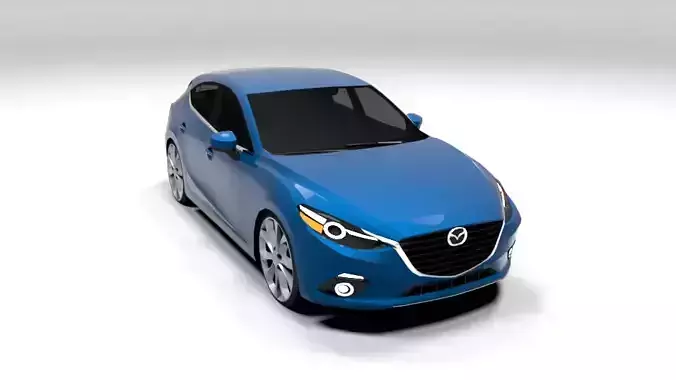 MAZDA 3 LOWPOLY hatchback
