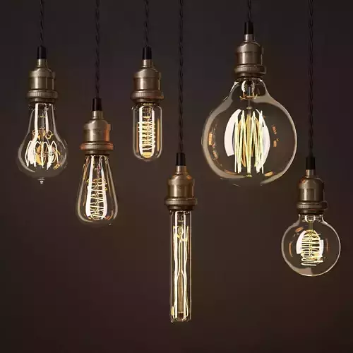 edison lamps 3D model