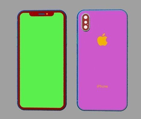 iphone x xr 3D model_1