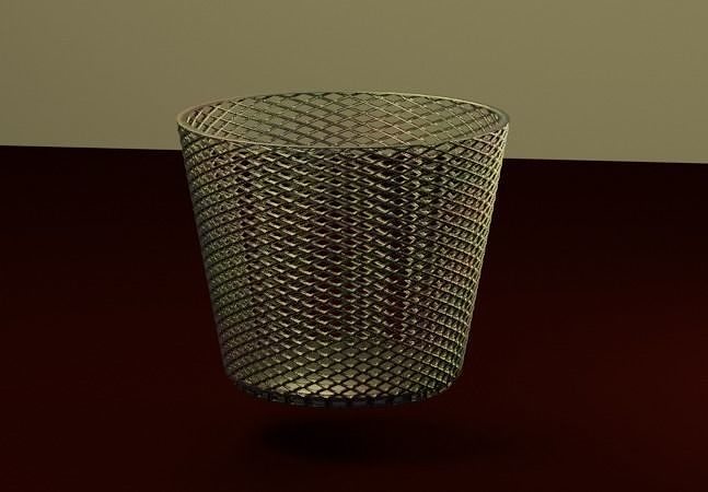 Trash bin 3D model