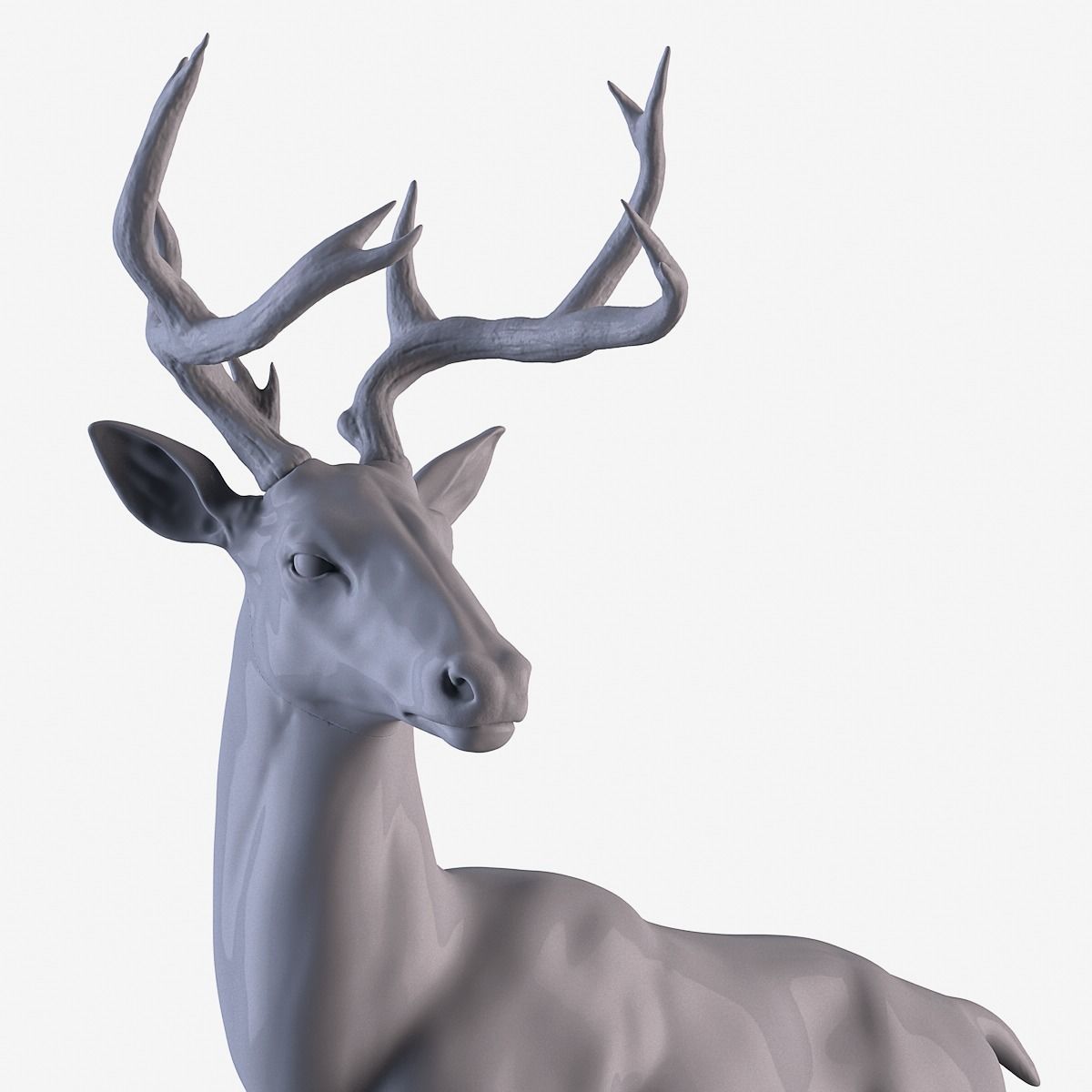 Deer Statue  3D print model_14