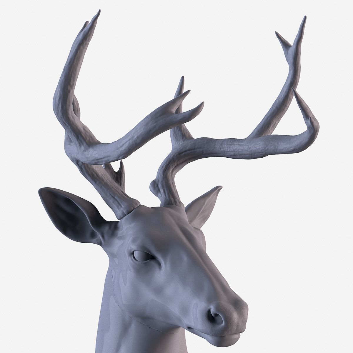 Deer Statue  3D print model_15