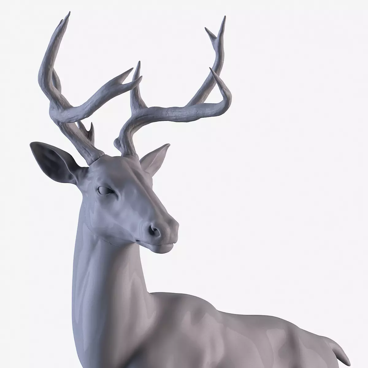 Deer Statue  3D print model_0