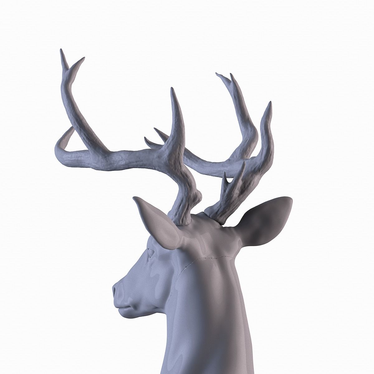 Deer Statue  3D print model_16