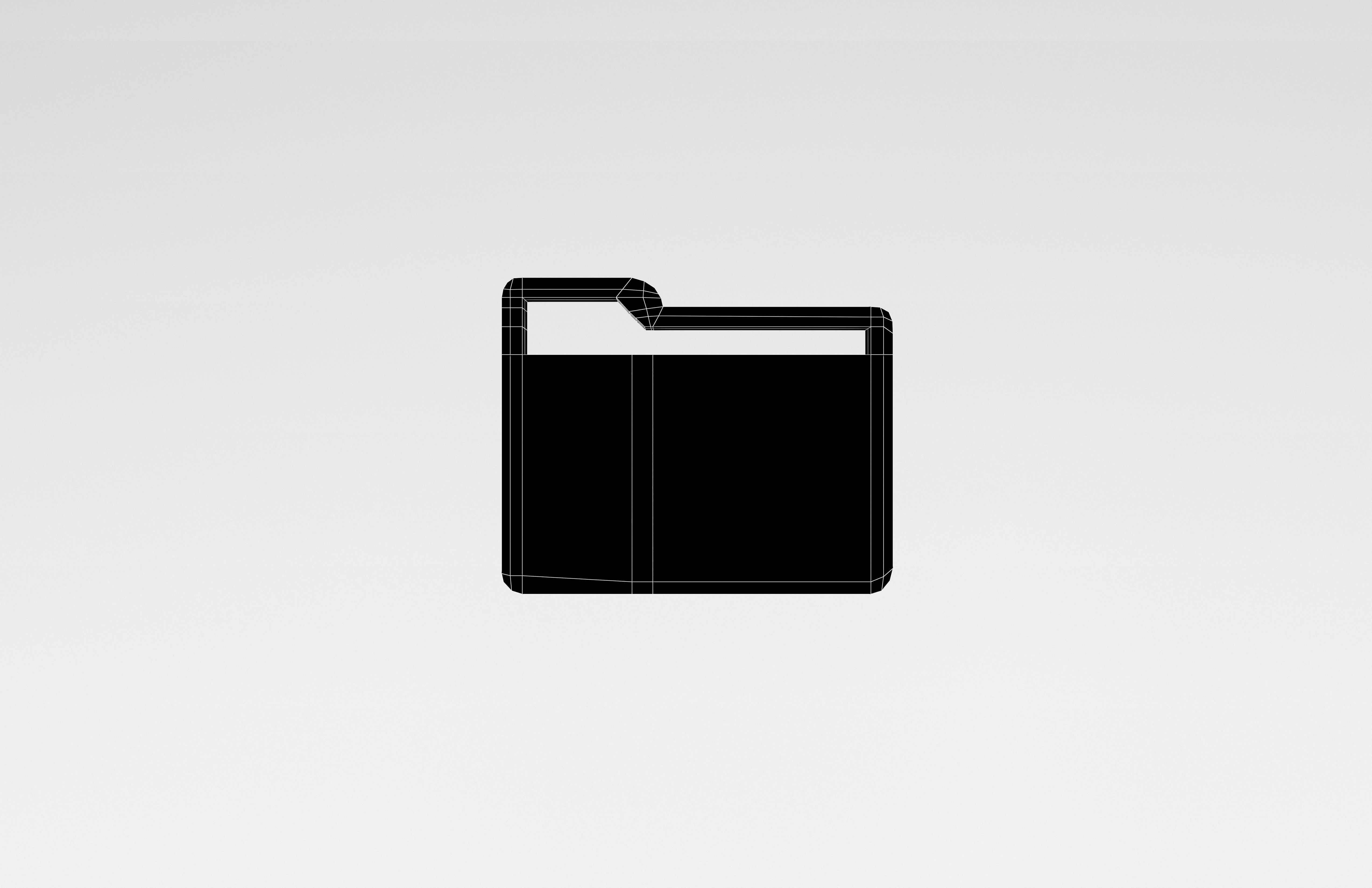 IOS Files Symbol v1 003 Low-poly 3D model_5