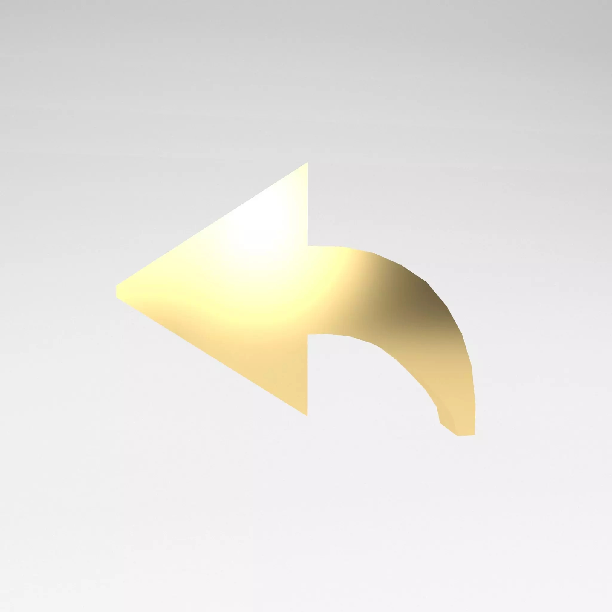 IOS Forward Symbol v1 004 Low-poly 3D model_0
