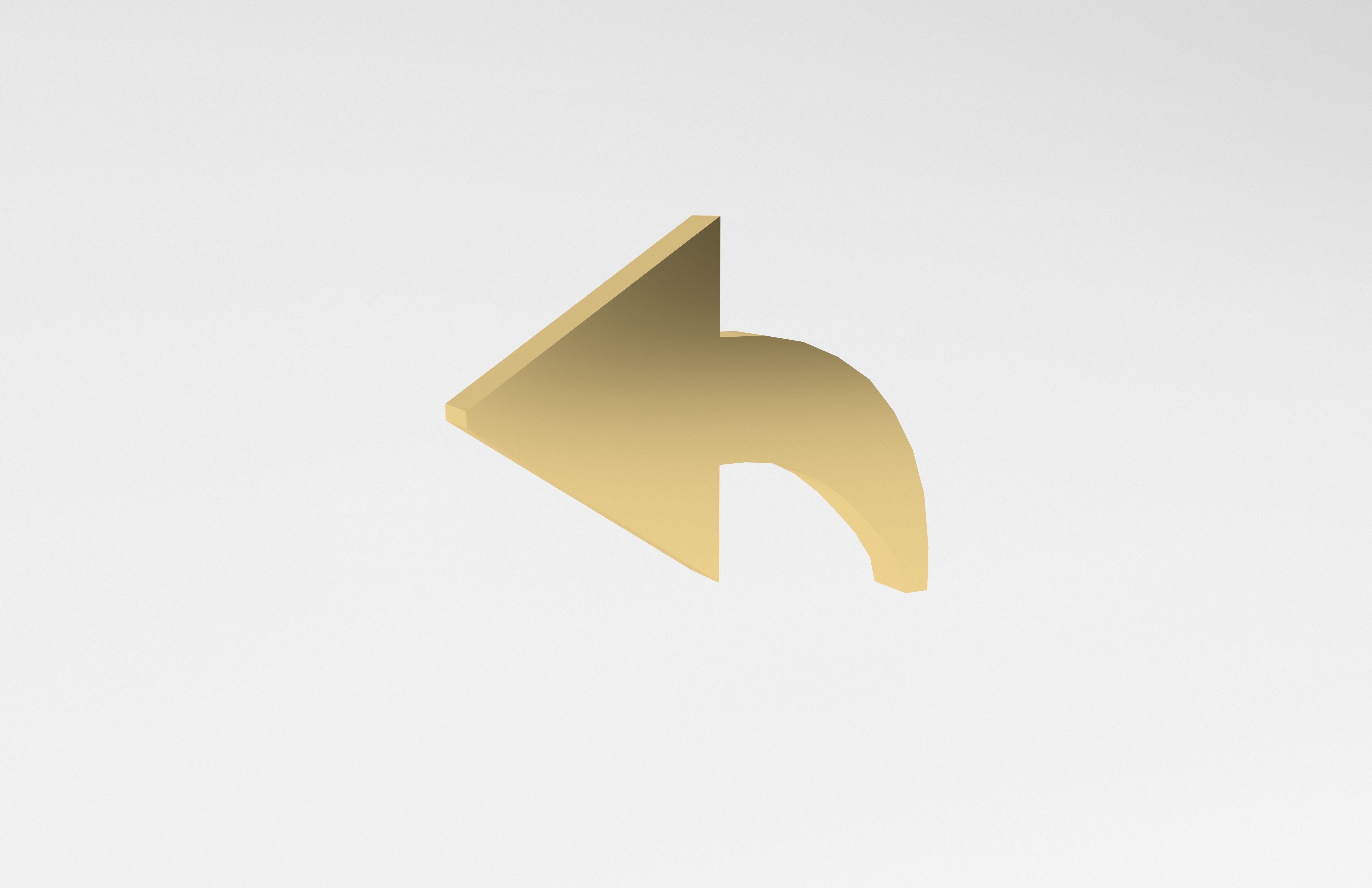 IOS Forward Symbol v1 004 Low-poly 3D model_3