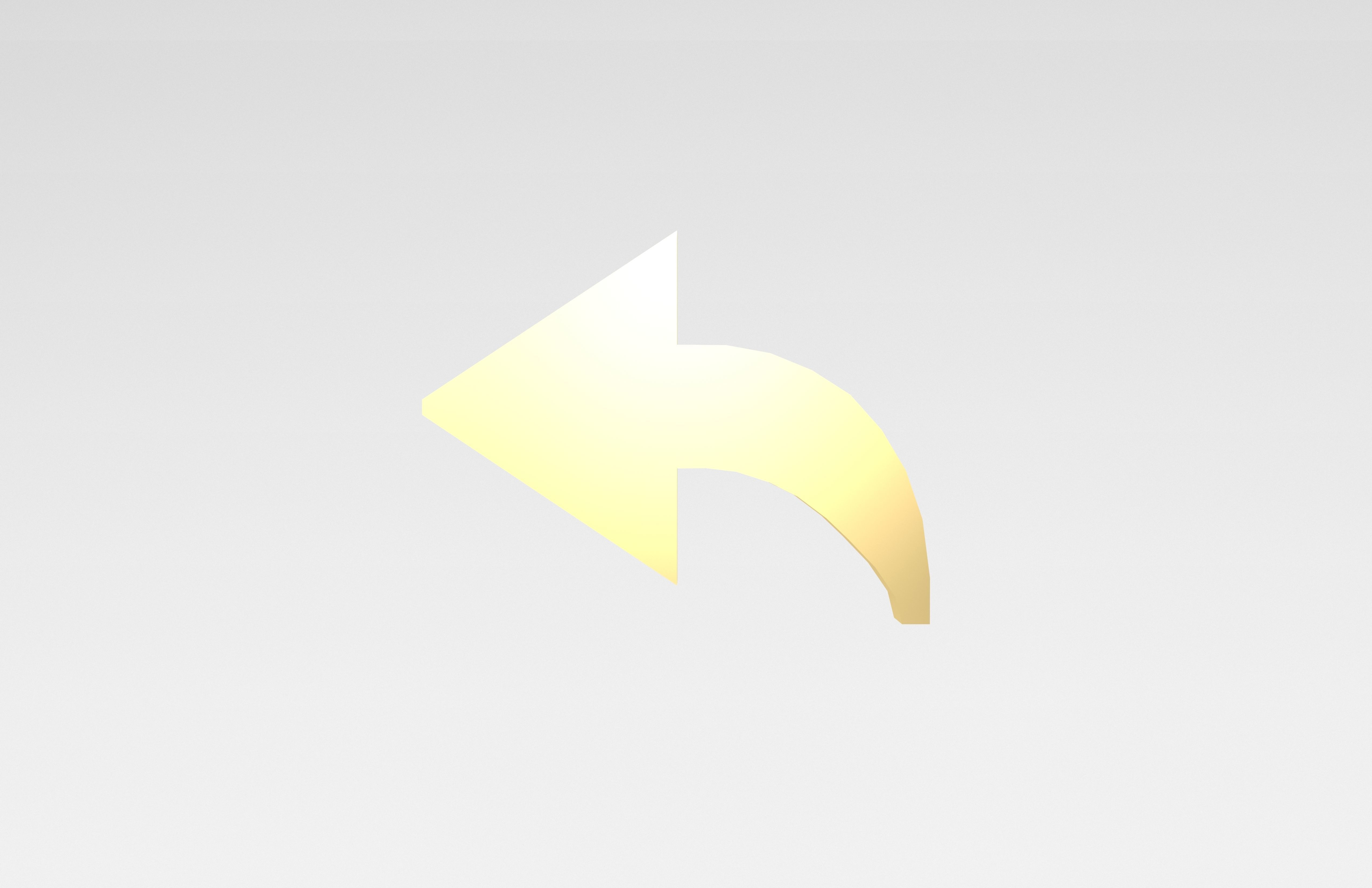 IOS Forward Symbol v1 004 Low-poly 3D model_1